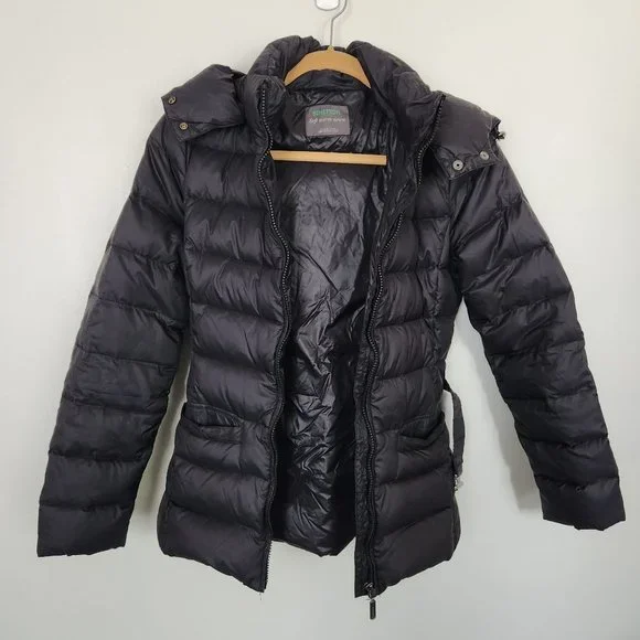 ジャケット・アウター Benetton Soft Warm Down Jacket Benetton Soft Warm Down Puffer Coat Size 4 | eBay